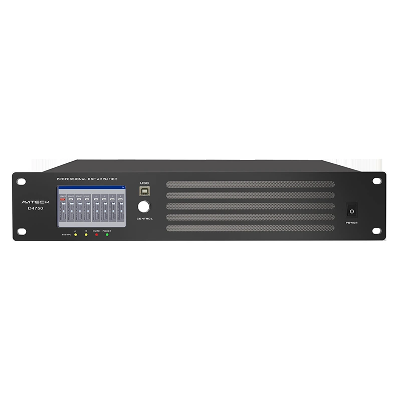 4 CH 750W Dante DSP Network Power Amplifier